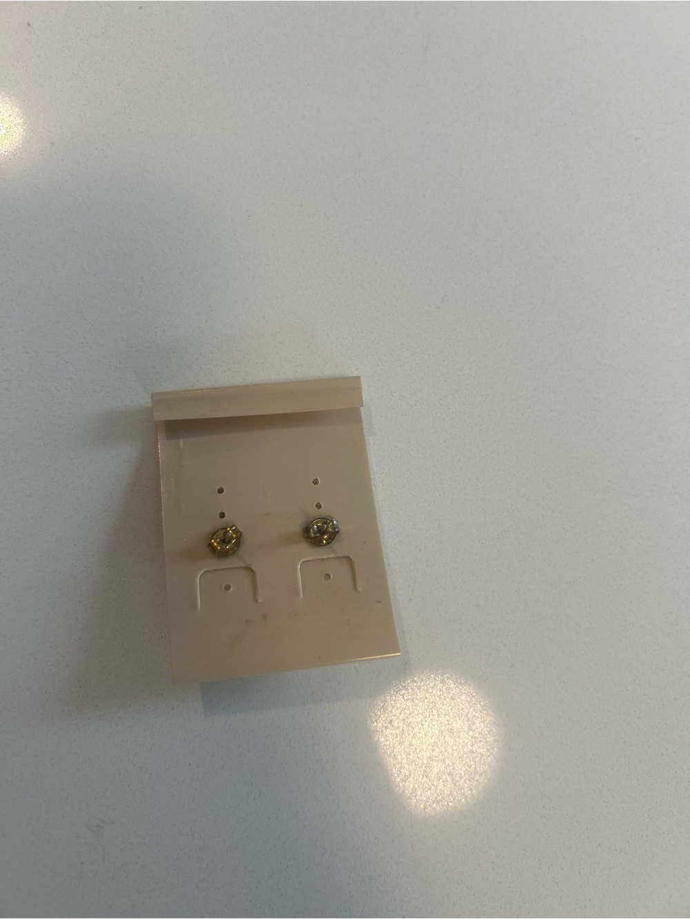 Canadian Jade Gold-Tone Green Jade Stud Earrings - Picture 3 of 3